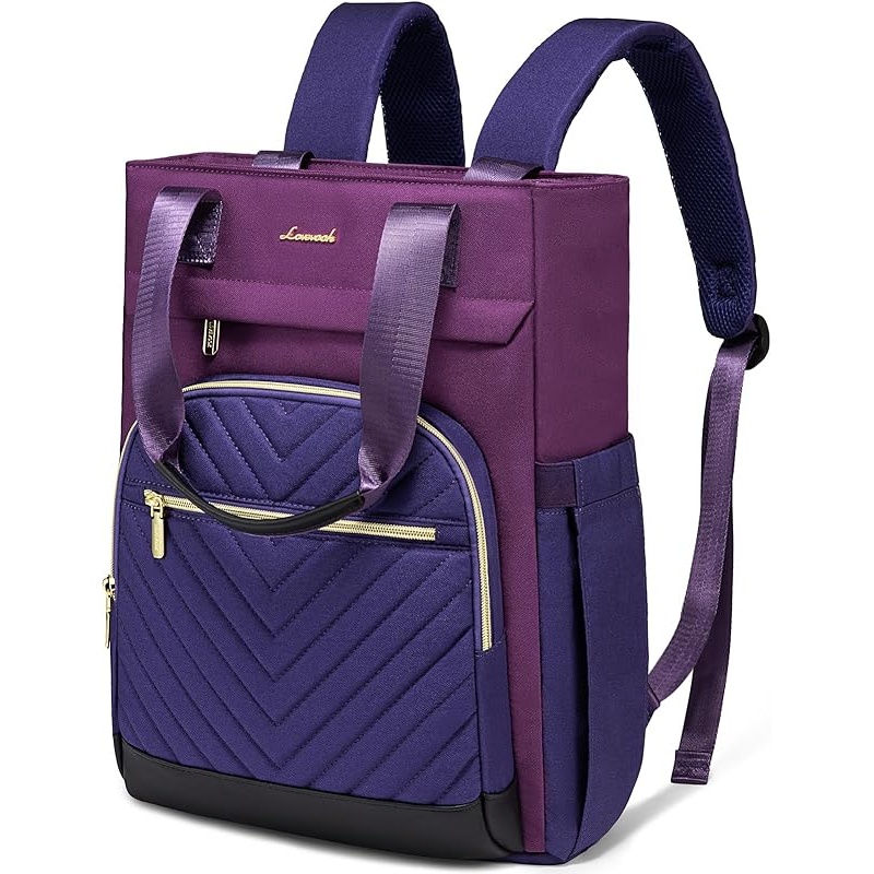 LOVEVOOK Laptop Backpack for Women, 15.6 Inch Work Laptop Bag Teacher Nurse Backpack, Wide Open Travel Tote Backpack Purse Business Computer Daypack - Image 8