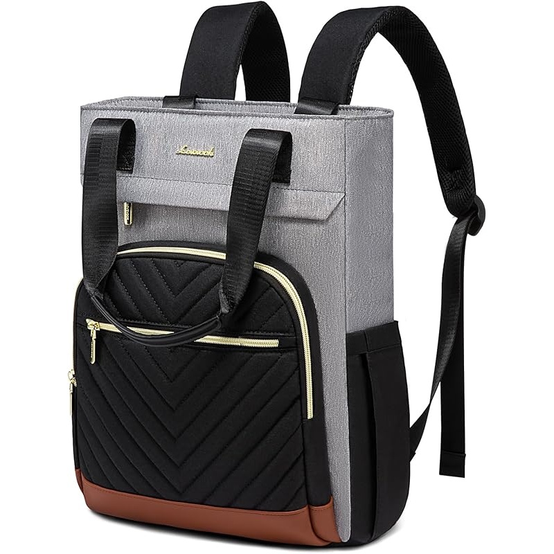 LOVEVOOK Laptop Backpack for Women, 15.6 Inch Work Laptop Bag Teacher Nurse Backpack, Wide Open Travel Tote Backpack Purse Business Computer Daypack